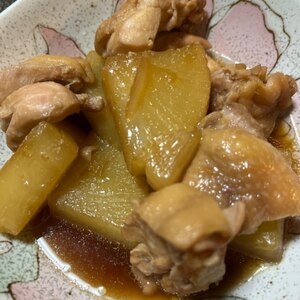 じゃがいもと大根の鶏肉煮